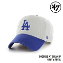 y5/1|Cgő23{zLbv tH[eBZu '47 Dodgers CLEAN UP Gray x Royal MLB CAP hW[X N[ibv W[[O