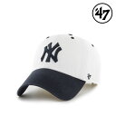 y5/1|Cgő23{zLbv tH[eBZu '47 Yankees Double Header Diamond White x Navy MLB CAP j[[NEL[X N[ibv W[[O