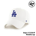 y5/1|Cgő23{zLbv tH[eBZu '47 Dodgers CLEAN UP White x Blue Logo MLB CAP hW[X N[ibv zCg u[S W[[O