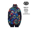 【4/14 20時-4/15迄最大P29倍】ジャケット 686 SIX EIGHT SIX RENEWAL INSULATED ANORAK / GRATEFUL DEAD BLACK TIE DYE 23-24 MENS メンズ スノボ ウェア