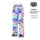 パンツ 686 SIX EIGHT SIX AURA INSULATED CARGO PANT /GRATEFUL DEAD WHITE TIE DYE 23-24 WOMENS レディース スノボ ウェア