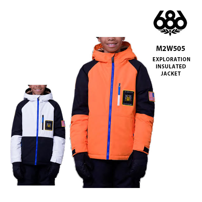 【5/25限定 最大P31倍】ジャケット 686 SIX EIGHT SIX EXPLORATION INSULATED JACKET 23-24 KIDS キッズ スノボ 子供用ウェア