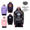 【4/25限定最大P29倍】撥水パーカー 686 SIX EIGHT SIX BONDED FLEECE PULLOVER HOODY 23-24 MEN 039 S メンズ スノボ ウェア