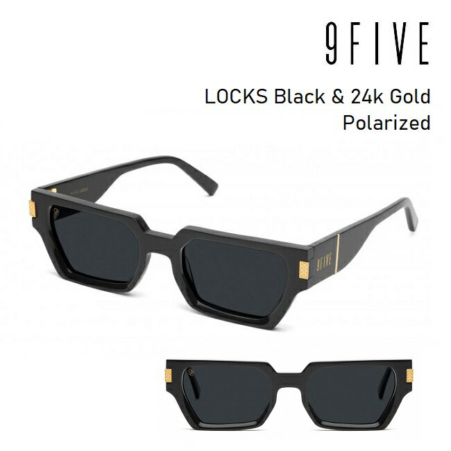 樂天商城 - サングラス 9five LOCKS Black & 24k Gold Polarized ナインファイブ ロックス 偏光レンズ HIP HOP界やNBAからも支持
