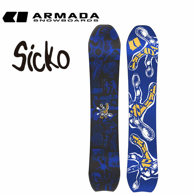 Option - 予約 アルマダ ARMADA SICKO シッコ メンズ 26-27 スノーボード フリーライド パウダー テーパード 正規品