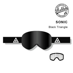 【5/1限定ポイント最大23倍】スノーボードゴーグル アシュベリー ASHBURY SONIC BLACK TRAIANGLE 23-24 メンズ レディース