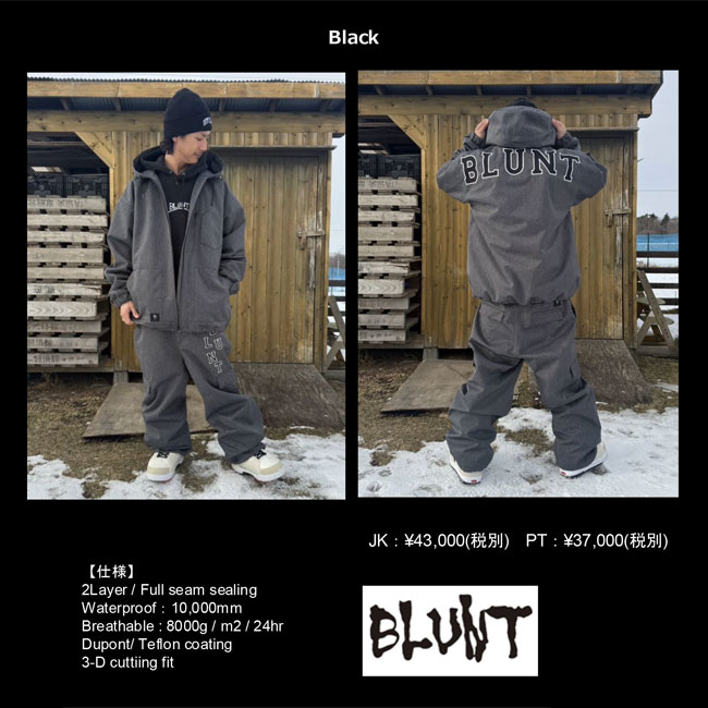 BLUNT ブラント ストリートジャケット Street JK メンズ レディース 25-26 スノー...