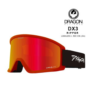 【11/5限定 最大P36.5倍】ドラゴン ゴーグル DRAGON DX3 RIPPER / LL J RED ION (J04) 23-24 JAPAN FIT 国内正規品 スノボ スキー