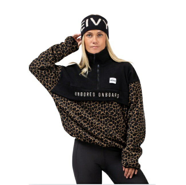 【店内全品最大6,000ポイント※要エントリー】アイビー フリース Eivy Ball Fleece Pullover Black/Leop..