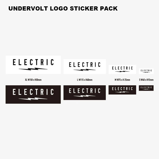 ���ƥå��� ���쥯�ȥ�å� ELECTRIC STICKER UNDERVOLT LOGO XL������ ���Ρ��ܡ��� ��� �����ե��� �ղ� ����