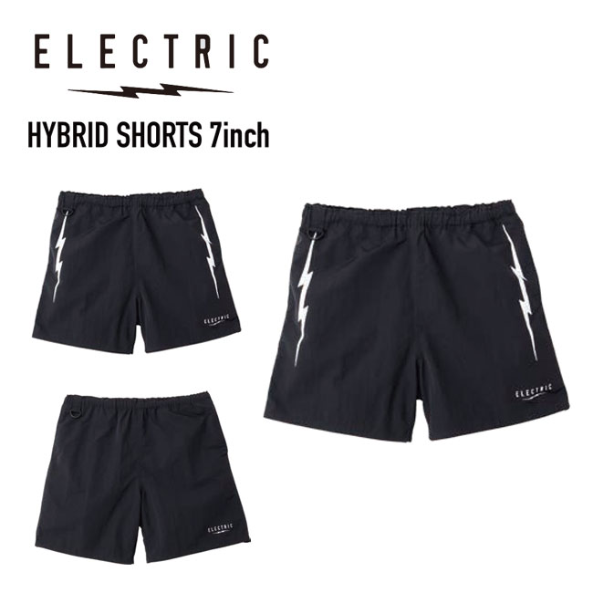 Rakuten - エレクトリック ELECTRIC ハイブリッドショーツ 7インチ HYBRID SHORTS 7inch BLACK 26SS ショーツ 撥水 ナイロン 釣り フィッシング アウトドア 正規品