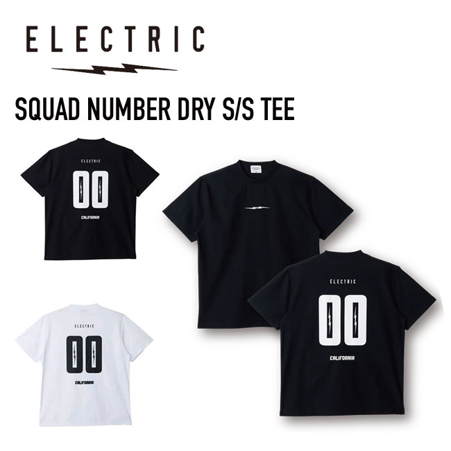 エレクトリック ELECTRIC スクアッドナンバー ドライTシャツ SQUAD NUMBER DRY S/S TEE メンズ 26SS 半袖Tシャツ UVカット 吸水速乾 接触冷感 正規品