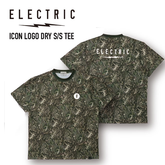 エレクトリック ELECTRIC アイコンロゴ ドライTシャツ ICON LOGO DRY S/S TEE TREE CAMO 26SS 半袖 UVカット 吸水速乾 釣り サーフ アウトドア 正規品