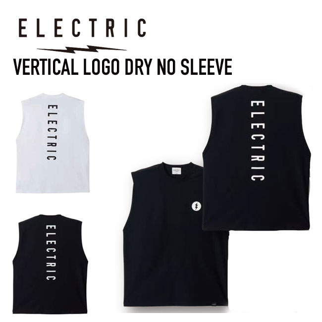 エレクトリック ELECTRIC バーティカルロゴ ドライタンク VERTICAL LOGO DRY NO SLEEVE 26SS タンクトップ ドライTシャツ UVカット 吸水速乾 釣り サーフ アウトドア 正規品