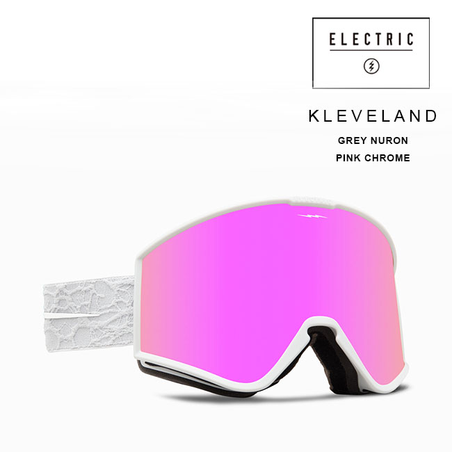 ゴーグル エレクトリック ELECTRIC KLEVELAND GREY NURON / PINK CHROME CONTRAST 23-24 クリーブランド JAPAN FIT スノボ スキー