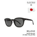 【4日20:00-11日1:59限定最大P30.5倍】日本限定モデル エレクトリック 偏光サングラス ELECTRIC BELLEVUE / MATTE BLACK / HT GREY POLAR PRO ASIAN FIT ベルビュー 釣り フィッシング 偏光レンズ