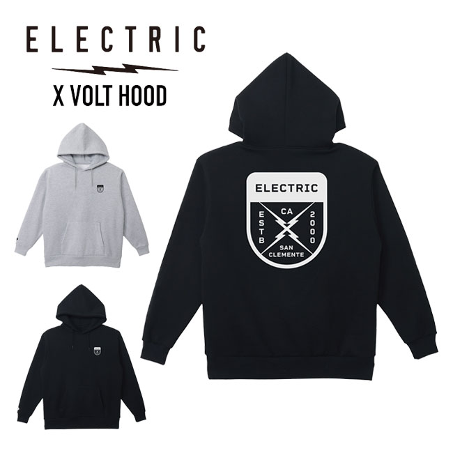 ELECTRIC エレクトリック X VOLT HOOD エックス ボルト フード E26FU03 26-27 パーカー フーディー メンズ レディース BLACK AS ユニセックス 正規品
