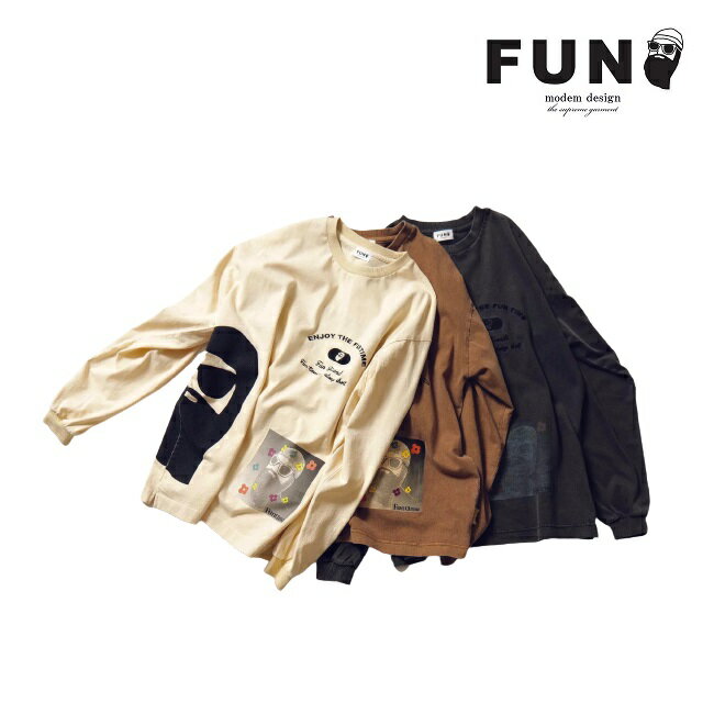 【6/1限定ポイント最大23倍】長袖Tシャツ FUN for