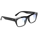 y5/1|Cgő23{zQ[~OOX GLASSY ObV[ SANTOS Black/Clear Lens Gaming Glasses