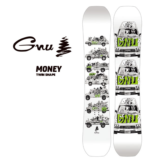 予約 グヌー GNU MONEY キッズ 26-27 スノーボード ジュニア フリースタイル パーク 正規品(4.0)