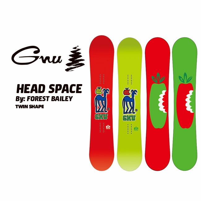 予約 グヌー GNU ヘッドスペース HEAD SPACE メンズ 26-27 スノーボード ツインチップ フリースタイル パーク 正規品