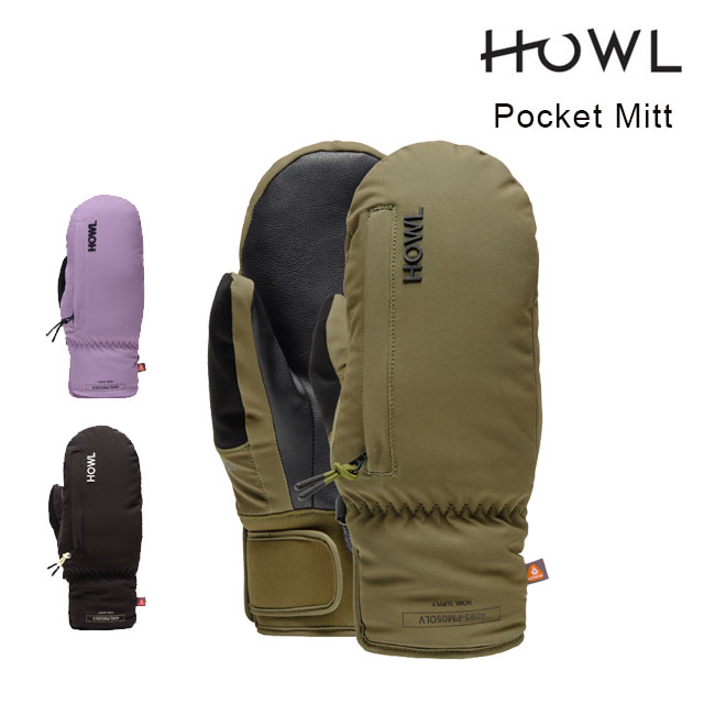 【5/15限定最大P32倍】ハウル ミット HOWL POCKET MITT ポケットミット 23-24 スノーボード グローブ ミトン メンズ レディース ユニセックス