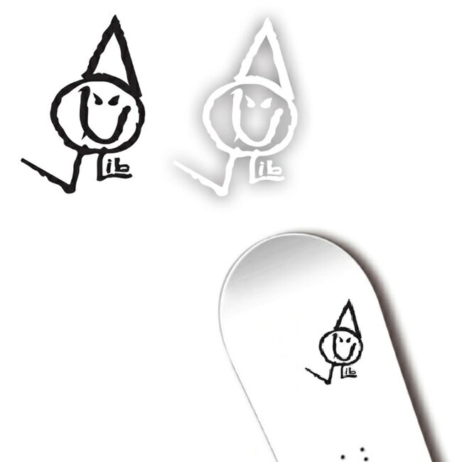 ステッカー LIBTECH / POLY DIE CUT STICKER (10x17cm) リブテック スノーボード ダイカット カッティングステッカー 切り抜き 冬