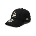 ニューエラ キャップ NEW ERA 9TWENTY 920 Washed Duck Dodgers Black ブラック ドジャース 春夏 秋冬