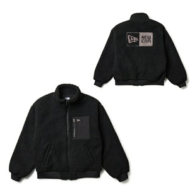 ジャケット NEW ERA ニューエラ Boa Blouson Over Sized Black 14682729 ボアブルゾン オーバーサイズ シープボア ブラック ユニセックス ジャケット