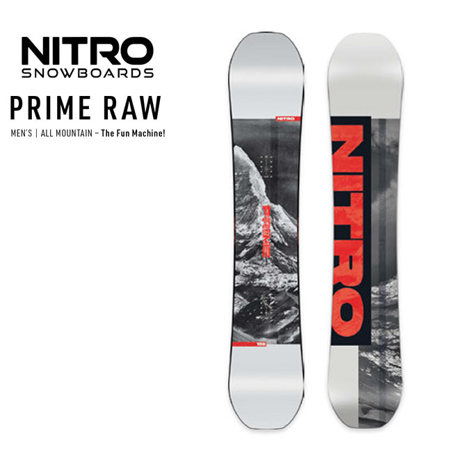 Rakuten - 【エントリーでP5倍】予約 ナイトロ NITRO プライム ロウ PRIME RAW 26-27 スノーボード メンズ オールマイティー ハイブリッドキャンバー 初心者 正規品