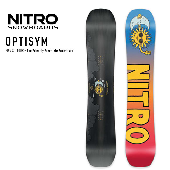 Rakuten - 予約 ナイトロ NITRO オプティシム OPTISYM 26-27 スノーボード メンズ パーク ジブ フリースタイル ハイブリッドキャンバー 正規品
