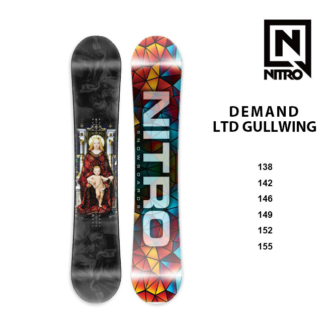 楽天GOLGODA【6/1限定ポイント最大23倍】ナイトロ スノーボード NITRO SNOWBOARD DEMAND LTD GULLWIN デマンド リミテッド ガルウィング 23-24 ダブルキャンバー パーク グラトリ