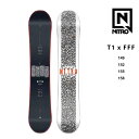 楽天GOLGODAナイトロ スノーボード NITRO SNOWBOARD T1 x FFF 23-24 ティーワン CAM-OUT CAMBER キャンバー Twin パーク フリースタイル