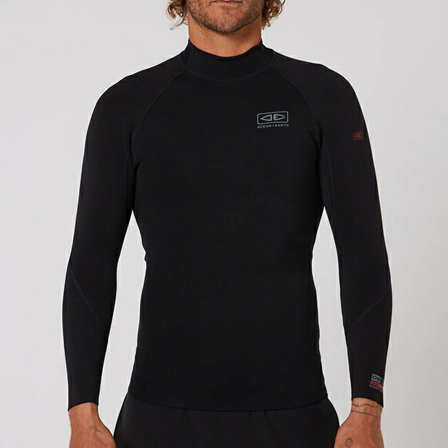 ウェットスーツ 長袖タッパー OCEAN&EARTH 1.5mm LONG SLEEVE DOUBLE BLACK メンズ...