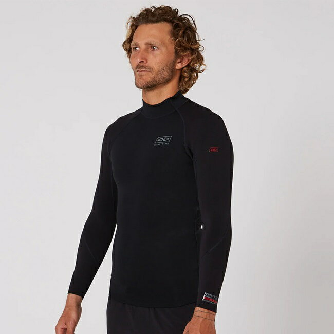 ウェットスーツ 長袖タッパー OCEAN&EARTH 1.5mm LONG SLEEVE DOUBLE BLACK メンズ...
