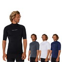 全商品ポイント10倍 半袖ラッシュガード OCEAN&EARTH RASH GUARD MENS SCRIPT S/S 50+ UVプロテクション