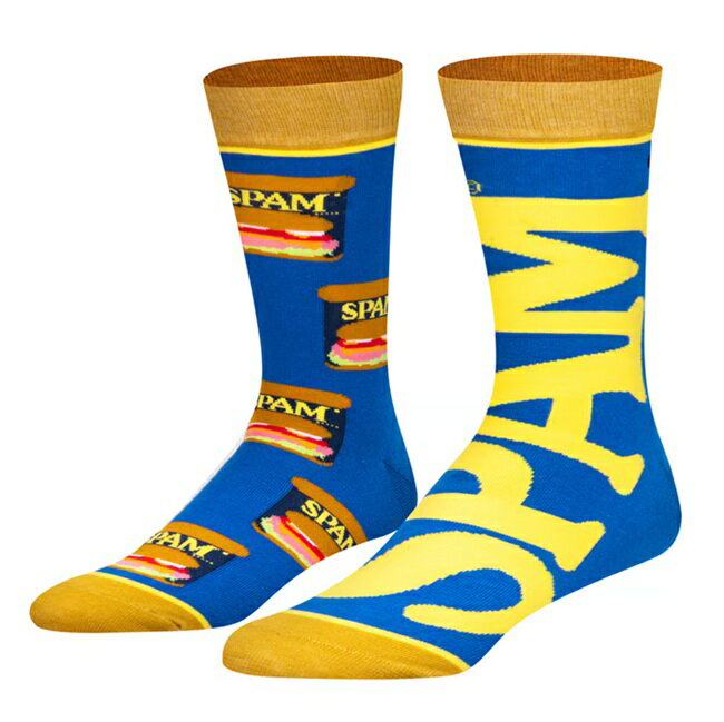 オッドソックス ODD SOX SPAM SPLIT スパム ランチョンミート SOCKS 靴下 クルー丈 メンズ