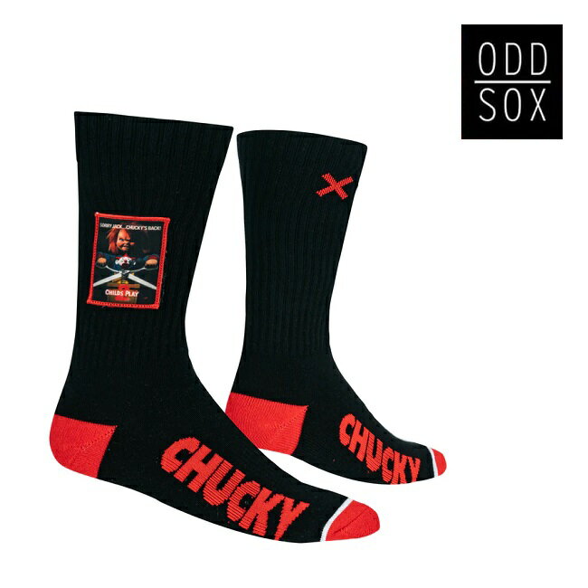 ソックス ODD SOX オッドソックス CHUCKY PATCH チャッキー チャイルド プレイ SOCKS 靴下 クルー丈 メンズ レディース