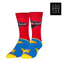 ODD SOXはこちらから ODD SOX □商品詳細 ■MODEL：DORITOS 2000 ■SIZE：8-12(26-30cm) -FABRIC：95% Cotton, 5% Elastic -RISE STYLE：Crew Length ■小売希望価格：2,000yen+tax -------------------------------- 【ODD SOX】 NEW YORK発のソックスブランド「ODD SOX」 アメリカらしいユニークで大胆なデザインが多く、映画や音楽、著名人、アニメのキャラクター、お菓子メーカーなど 様々なカルチャーをモチーフにしたラインナップが注目を集めています。 LAやNYのファッショントレードショー等で、毎回話題を呼んでいるブランドの1つです！ -------------------------------- 【発送方法】 -メール便(追跡NO:あり)/宅配便 ※【追跡可能メール便】お届け目安1～2日になります。 -代引でのお支払いをご希望のお客様は【宅配便】をご指定下さい。 ※日時指定に関しましては【宅配便】のご選択で対応可能です。 【メール便に関する注意事項】 ・メール便の場合は代引き対応は御座いません。 ・商品の厚みにより箱と商品をバラして梱包する場合がございます。 ・メール便に関しては基本的にポストに投函する為、 配達時に何らかのトラブル等が有り、 万一、購入された商品が配送事故・紛失・破損等によりお手元に届かない場合でも 弊社は責任を負いかねますので予めご了承下さい。 ・気になる方は、宅配便をご選択くださいますようお願い致します。 ※長期不在やその他事由（宛先不明等）にて当店へ返送された商品は一週間間保管します 。 期間内にご連絡がとれない場合商品を処分し再送・ご返金は一切できません □在庫に関する注意 この商品は当店実店舗でも販売しております。在庫数の更新は随時行っておりますが、お買い上げいただいた商品が、品切れになってしまうこともございます。 その場合、お客様には必ず連絡をいたしますが、万が一入荷予定がない場合は、キャンセルさせていただく場合もございますことをあらかじめご了承ください。 □注意事項 ：撮影環境、PC環境等で画像の色が若干違うことがあります。 メーカー希望小売価格はメーカーカタログに基づいて掲載しています