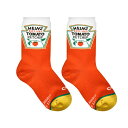 子供用ソックス ODD SOX オッドソックス HEINZ KETCHUP KIDS CREW SOCKS ハインツケチャップ クルー丈 キッズ 20-22.5...