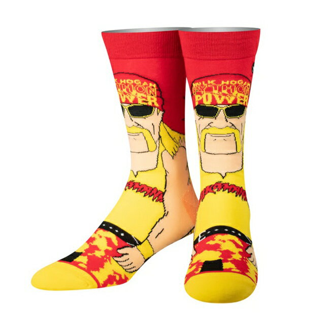 乐天商城 - 【エントリーでP5倍】オッドソックス ODD SOX HULK HOGAN ハルクホーガン SOCKS 靴下 クルー丈 メンズ 春 夏 秋 冬 OSHULK360