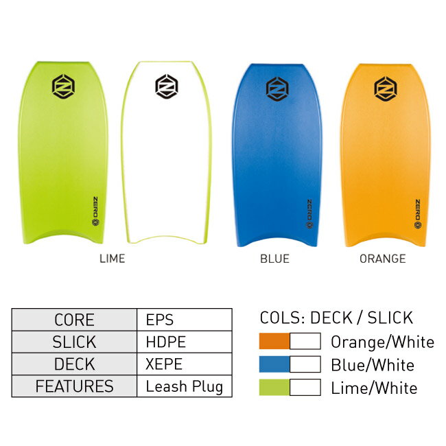 ボディーボード OCEAN&EARTH オーシャンアンドアース ZERO BODY BOARDS 39インチ B...