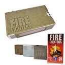 【店内全品最大6,000ポイント※要エントリー】マッチ型 着火剤 FIRE LIGHTERS ファイヤーライターズ 専用ケースセット 火起こし 焚き火 薪ストー...