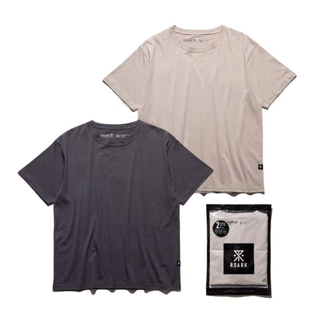Rakuten - 2枚セット Tシャツ ロアークリバイバル ROARK REVIVAL REUSE 2PACK TEE DESERT 半袖TEE 春夏