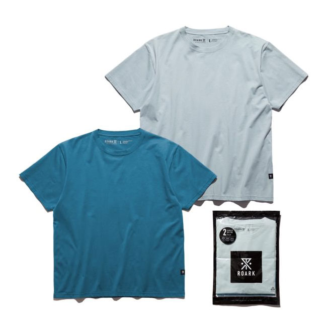 2枚セット Tシャツ ロアークリバイバル ROARK REVIVAL REUSE 2PACK TEE OCEAN 半袖TEE