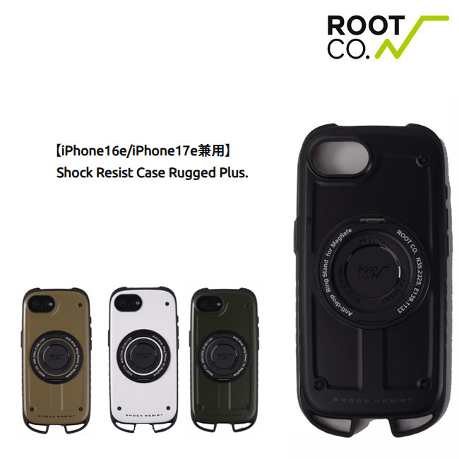 乐天商城 - ROOT CO. ルートコー iPhone16e iPhone17e ケース GRAVITY Shock Resist Case Rugged Plus. MagSafe対応 耐衝撃 スマホケース アウトドア 正規品