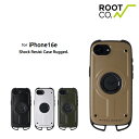 iPhone16e専用 ケース ROOT CO. ルート コー GRAVITY Shock Resist Case Rugged. マグネット対応ケース 春夏 秋冬