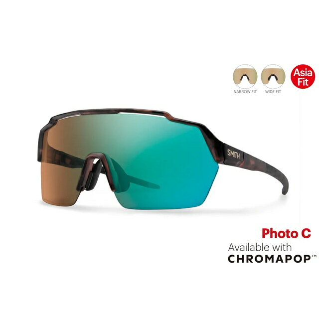 【店内全品最大6,000ポイント※要エントリー】サングラス スミス SMITH Shift Split MAG / Matte Tortoise / CP Photo Brown Opal Mirror シフトスプリットマグ 調光レンズ スポーツサングラス
