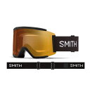 予約 SMITH スミス ゴーグル SQUAD XL / BLACK / CP PRO PHOTOCHROMIC GOLD MIRROR 調光レンズ 25-26 JAPAN FIT アジアンフィット スノーボード スキー