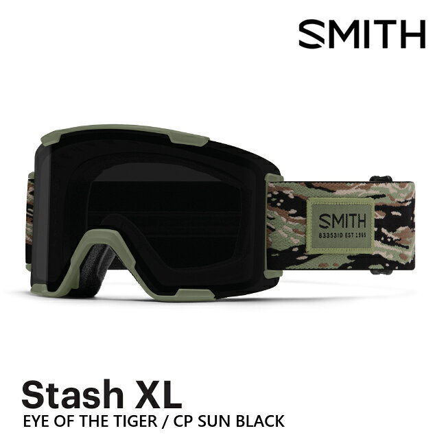 護目鏡, 太陽眼鏡 - SMITH スミス ゴーグル STASH XL EYE OF THE TIGER CP SUN BLACK 26-27 クロマポップ 眼鏡対応 JAPAN FIT 正規品 スキー スノーボード
